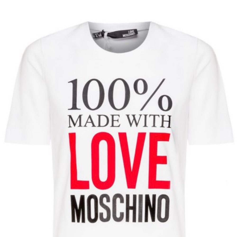 NWT 💯 MADE WITH LOVE MOSCHINO CREWNECK T size 8
